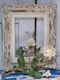 Ornate Hand Painted Shabby Chic Cream And Gold By Anitasperodesign 120 00 Cornici Specchi