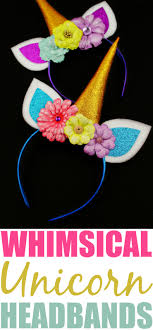 Trace the ear template onto white felt and cut out. Diy Unicorn Headbands Extreme Couponing Mom