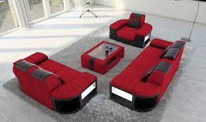 Fabric Sofa 3 2 1 Boston Led Fabric Sofa Red Sofa Sofa Set