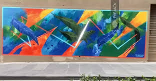 Throwback to the animated mural I painted & art directed for @veeagency  @xploremelbourne_ in late 2021. (Sound on), ., I really enjoyed designing  and working with an animator to bring this mural to ...