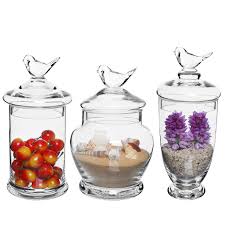 4.3 out of 5 stars, based on 8 reviews 8 ratings current price $46.29 $ 46. Mygift Clear Glass Apothecary Jars 3 Piece Set With Bird Lid Design Wedding Candy Buffet Containers Buy Online In Antigua And Barbuda At Antigua Desertcart Com Productid 20614167