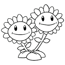 Plants Vs Zombies Coloring Pages Sunflower Coloring Pages Plants Vs Zombies Birthday Party Plant Zombie