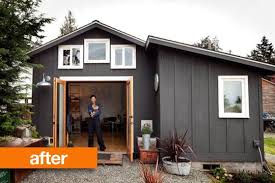 Before After Gorgeous Garage Mini House In Seattle Tiny House Design Tiny Cottage House Exterior
