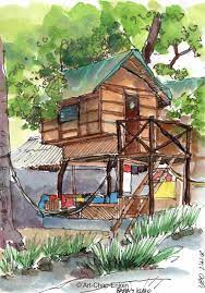 Its design evolved throughout the ages but maintained its nipa hut architectural roots. Bahay Kubo Sketch Philippine Travel Blog