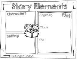 Story Elements Freebie Ginger Snaps Story Elements Kindergarten Story Elements Worksheet Story Elements Graphic Organizer