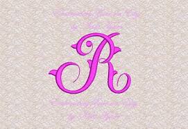 I love hand embroidery so much, that i've designed several free embroidery patterns for you to download. Vintage Monogram R Embroidery Design Initial Fancy Letter R Etsy Fancy Letters Lettering Vintage Monogram