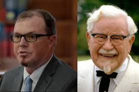 Shanon Burgess family photo with Col Sanders