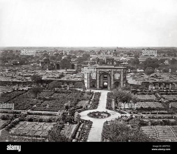 Late 19th century photograph - Old Delhi, ruins of the city, India Stock Photo - Alamy
