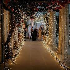 An Arbor Pathway Of Fairy Lights By Christossoleas Beautifully Captured By Louisgabrielphotography Cyprus Cyprus Wedding Wedding Lights Fairy Lights