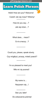 Learn Polish Phrases Hello How Are You Welcome Czesc Jak Sie Masz Witamy How Do You Say Jak Sie Mowi Learn Polish Polish Language Polish Words