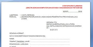 Dowload surat pernyataan setifikasi elektronik. Contoh Surat Lamaran Cpns 2019 Provinsi Maluku Utara Download File Pdf Ato Menulis