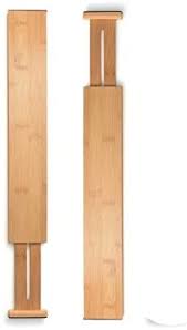 bamboo expandable drawer divider