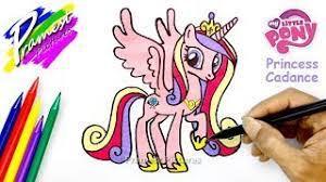 Mewarnai rainbow dash my little pony, coloring book my little pony, hobi mewarnai crayonya princess. Putri Cadance Cara Menggambar Dan Mewarnai Kuda Poni Youtube