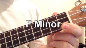 how to play f minor chord on the ukulele