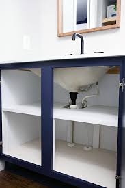 Doubling Up On Under The Sink Storage Space In 2020 Under Bathroom Sinks Sink Storage Under Sink Storage