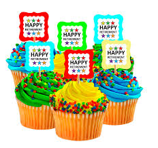 Find all cupcake decorations for birthdays and theme parties, including cupcake picks, sugar sheets, and cupcake icing cupcake decorations & picks. Happy Retirement Rainbow Back Cupcake Decoration Toppers 12pack Walmart Com Walmart Com