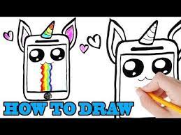 Want iedereen kan leren tekenen, ook jij!op dit kanaal. Hoe Teken Je Een Eenhoorn Schattige Telefoon Leren Tekenen Voor Kids Youtube Leer Tekenen Tekenen Schattige Tekeningen