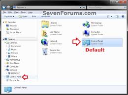 So, mark it as checked by clicking over it. Control Panel Change Default Icon Windows 7 Help Forums