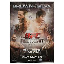 Vettori 2 ufc fight night: Ufc Fight Night 40 Cincinnati Brown Vs Silva Autographed Event Po Ufc Store