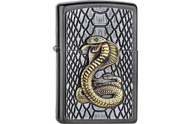 World famous zippo windproof lighters, hand warmers for gaming and outdoor enthusiasts, candle and utility lighters, & more! Zippo Feuerzeug Cobra Gold 2005928