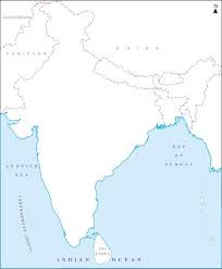 China takes up most of east asia with its enormous expanse of land bordering russia and mongolia in the north sites to visit are beijing with its blend of futuristic monuments and ancient buildings, shanghai, the heights of tibet, the rivers of guizhou amongst. Blank Map Of India With Rivers And Mountains Google Search India Map Map India