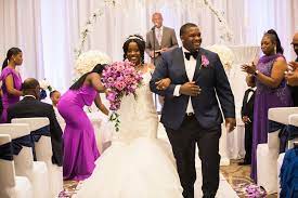 Elegant wedding couple at old library. Meagan And Terrell S Glamorous Wedding In Maryland Our Love In Color