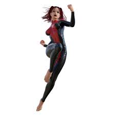 Female superhero vector cartoon characters. Figure Drawing Pose Of Female Superhero Action Combat Flying Jumping Punching And Hands Empty Figurosity