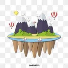 Floating Island Cute Illustration Island Islands Hot Air Balloon Png And Vector With Transparent Background For Free Download Cute Illustration Illustration Free Vector Graphics