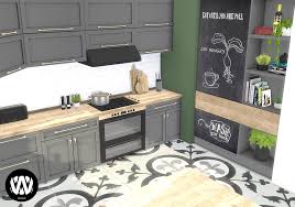 Modern white kitchen from liney sims • sims 4 downloads. Opuntia Kitchen Sims 4 Custom Content Wondymoon