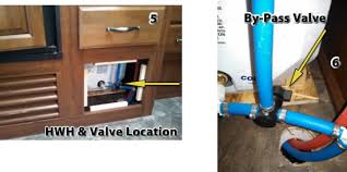 When the hot water is turned on at a faucet or shower head in an rv cold water flows into the water heater and a gas burner or an electric element heats the heat exchanger which heats the water very quickly. Hot Water Heater Bypass 2014 Cougar 28rbs Tt Keystone Rv Forums