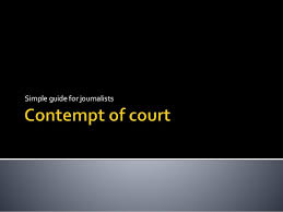 Ninty nine percent of the failures come from people who have the habit of making excuses. Contempt Of Court Presentation