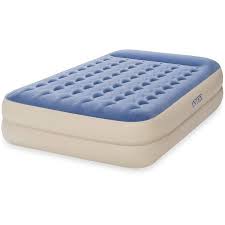 Intex 18 Dura Beam Standard Raised Pillow Rest Air Mattress Queen Walmart Com Twin Air Mattress Air Mattress Air Bed