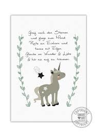 Einhorn Smart Art Kunstdrucke Geschenk Poster Deko Bild Art Wall Art Einhorn Taufe Dekoration Kinderzimmer Geburt Stern Einhorn Kunst Dekoration Kinderzimmer Und Kunstdruck