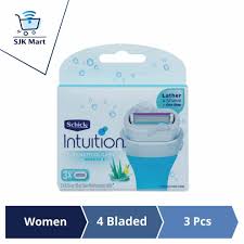 Explore schick intuition razors and blades for women. Schick Intuition Plus Women Razor Refill 3 Pcs Razor Replacement Blade Shopee Malaysia