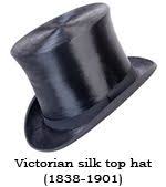 The Black Silk Top Hat Was Made From Cheesecloth Linen Flannel And Shellac Victorian Silk Top Hat Using Various Types Of Hats Vintage Trendy Hat Vintage Men