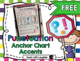 punctuation anchor chart freebie