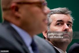 Chad Dickerson, chief executive officer of Etsy Inc., listens during...  News Photo