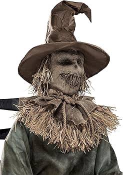 Amazon.com : Spirit Halloween 4 Ft 6 In Scary Sitting Scarecrow  Animatronic, Multicolor : Patio, Lawn & Garden