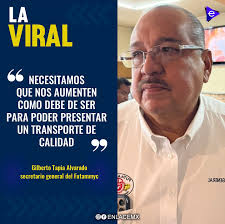 ➡️ Sin aumento en la tarifa del transporte público no habría unidades de  calidad, aseguró Gilberto Tapia Alvarado, secretario general del Frente  Único de Trabajadores de Autos de Alquiler, Maxi taxis, Microbuses