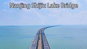 Aerial China：The Nanjing Shijiu Lake Bridge, with a total length of  12,617.2 meters, is shocking! - YouTube