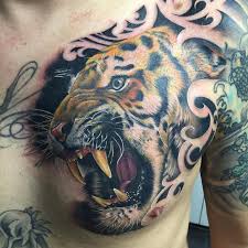 Cover up tattoos desgins and ideas. Tigre A Color Cover Up By Yarda Tattoonow
