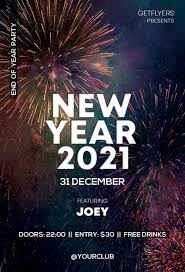 Graphicriver party of the year flyer. Happy New Year 2021 Free Flyer Template Freepsdflyer