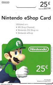 *all indicated prices refer to the price of the software in the nintendo eshop, and all other items offered in the my nintendo store. Gift Cards Portugal Gift Card Nintendo Eshop Card 25