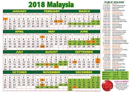 Yearly calendar showing months for the year 2019. 2018 Calendar Malaysia Kalendar 2018