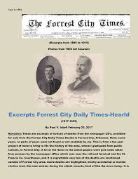 Excerpts Forrest City Daily Times-Hearld