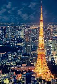 Tokyo Tower With The Tokyo Skyline In The Background Tokyo Skyline Tokyo Tower Tokyo Photos