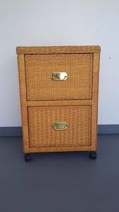 Wicker Rattan File Cabinet Filing Cabinet Wicker Cabinet