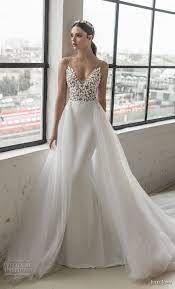 Julie Vino 2019 Romanzo Bridal Sleeveless V Neck Heavily Embellished Bodice Romantic Elegant Fi Fit And Flare Wedding Dress Royal Wedding Dress Wedding Dresses