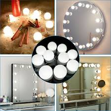 Hollywood Style Led Vanity Mirror Lights Kit For Makeup Dressing Deco 10 Bulbs Ebay