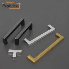 Cheap stainless steel kitchen door handles. Probrico Black Cabinet Handle 12mm 12mm Square Bar Stainless Steel Kitchen Door Knob Furniture Drawer Pull Cc 96 256 Pddjs12hbk Buy At The Price Of 1 68 In Aliexpress Com Imall Com